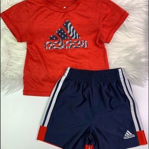 Adidas Baby Boy Shorts & Top Outfit
